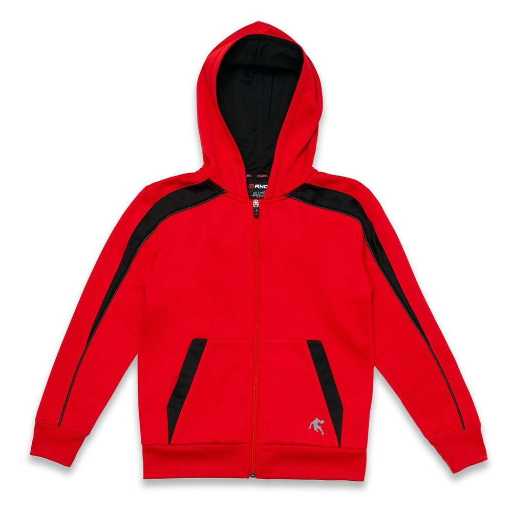 AND1 Boys Championship Hooded Jacket LG 10-12